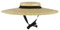 Wedhapy Sombrero de Paja de ala Ancha para Mujer Sombrero canotier de Paja para Mujer de Tejido Transpirable para Playa de Verano protección UV con Correa para la Barbilla y Forro Estilo