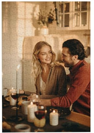 Personalisiert Puzzel Personalisiertes Puzzle mit Eigenem Foto Selbst Gestalten Puzzle für Erwachsene mit Bild Text Namen Weihnachten, Valentinstag, Teenager Familie Freund
