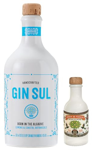 GIN SUL – 0,5l Classic 43% Vol. und 5cl Jardim do Paraíso Zanzibar 43% Vol. | limitierter Prestige-Gin | Gin Geschenk-Set zum probieren