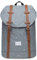 KAUKKO Rucksack Damen Herren Schön und Praktisch Daypack für Schule, Uni, Beruf und Freizeit mit 10 Laptopfach Tasche für den Alltag 12L, Grau