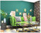 Blooming Wall : peinture autocollante ultra épaisse à coller et à coller non tissé texturé Papier peint autocollant décoratif mural vert foncé