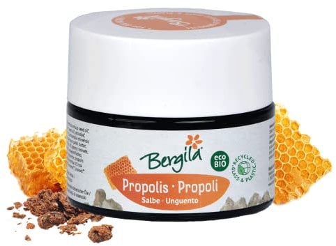 Bergila Propolis Salbe ECOBio, 50ml - hochwertige Salbe nach altem Traditionsrezept - kontrollierte und zertifizierte Qualität aus Südtirol