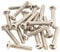 Musiclily Basic 3.5x20mm Metal Metric Thread Strat Style Single Coil Pickup Mounting Screws for Stratocaster ST Electric Guitar, Nickel(Set of 20)
