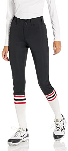 Mizuno Pantalon de Softball Prospect pour Femme, Noir