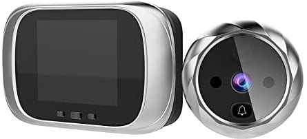 Splenssy Spioncino Digitale per Porta con Schermo LCD da 2,8 Pollici, Supporto Visione Notturna Servizio Fotografico, Videosorveglianza Digitale Della Porta per Home Security (Argento)