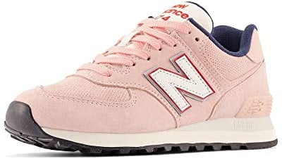 New Balance 574, Sneaker Donna, Rosa Grigio, 35 EU