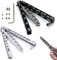 2 Pcs Couteau Papillon Entraînement Butterfly Knife
