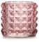 AmeliaHome Bougeoir en Verre Rose poudré 9,5 x 8,8 cm