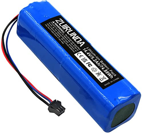 ZUIRUNDA 14.4V 5200mAh Li-Ion Akku Ersatz für Proscenic M7 Pro, LDS M7 Pro, M8 Pro, M7 Max, U6, Lenovo LR1, UONI V980 Max, V980 Plus Ersatzakku