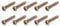 PATIKIL Guitar Tuners Screw, Metal Guitar Tuners Tuning Pegs Machine Heads Phillips Screws 2.1x10mm Iron Copper for Electric Bass, Folk Guitar Pack of 20