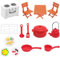 Shinybox Miniatur Puppenhaus Set, 18 Stück Miniatur Backset, Miniatur Wichtel Zubehör, Miniatur Wichtel Backen, Puppenhaus Zubehör Weihnachten, Mini-Ornament Puppenhaus Dekor, Miniatur Küchenset
