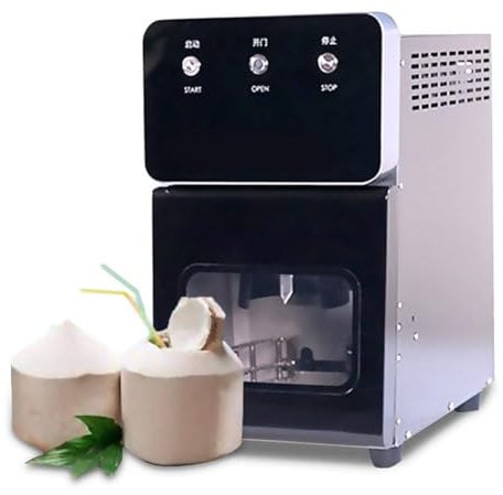NURCIX Fully Automatic Coconut Opener, Coconut Green Opening Machine, 20S Quick Cut Coconut Hole Opener with Safe Working Room, 6/7/8cm Opening Diameter, for Stalls, Fruit Shops, Supermarkets 7cm
