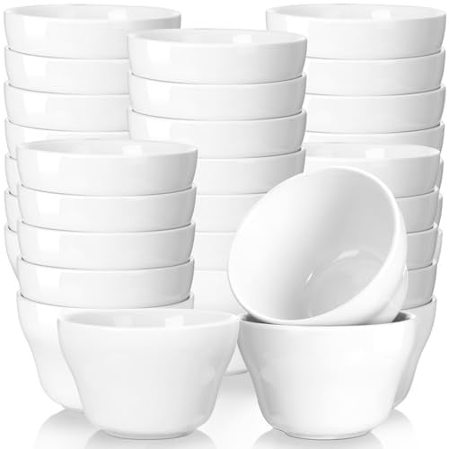 Suclain 24 Pack 8 oz Soup Cups, Sauce Cups, Bouillon Dip Bowls, White
