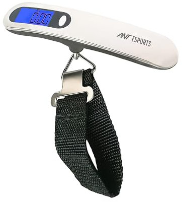 Ant Esports AELS020 Portable Digital Weighing Scale | 50KG Maximum Capacity | Tare Function | Auto On/Off Feature | Overload Indicator | Low Battery Warning | LED Backlit Display