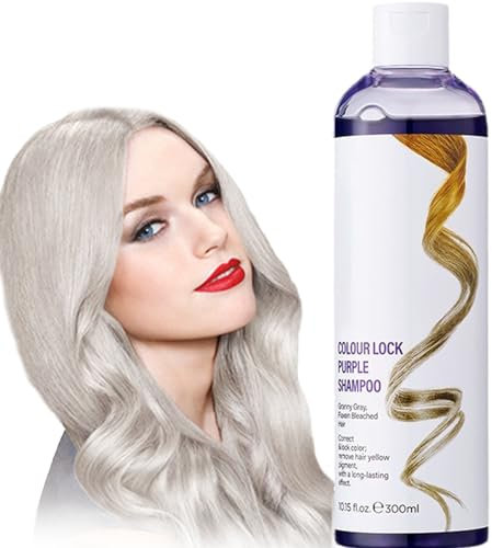 Champú Matizador Violeta, Champú Neutralizante de Tonos Amarillos, Champú Morado, Champú para el Cuidado del Color para Cabello Rubio, Para Pelo Rubio, Con Mechas O Decolorado, Reflejos Rubios shampoo