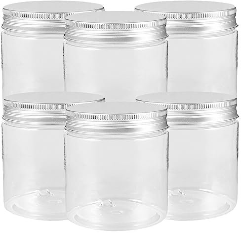 IMIKEYA 6Pcs Mini Mason Jars, Sealed Mason Jars Salad Mason Jars Fruit Jelly Cans Mini Storage Mason Jars for Spice, Honey, Jam, Jelly, Dessert (250ML)
