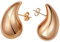 Onvavient Ohrringe Dupes, Ohrhänger Damen, Wassertropfen Ohrring Hypoallergene, Elegante Damenohrringe, Modeschmuck Schmuckstück Ohrstecker für Frauen Mädchen (Rosegold, 15 x 24 mm)