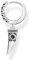 Thomas Sabo Unisex Ohrring Einzel-Creole mit Zahn-Anhänger Silber CR725-643-11