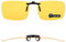 TERAISE Clip-on Nachtfahrbrille, Blendschutz Männer und Frauen Nachtsichtbrille, Reduziert effektiv Blendung von Entgegenkommenden Scheinwerfern(60 * 47mm)