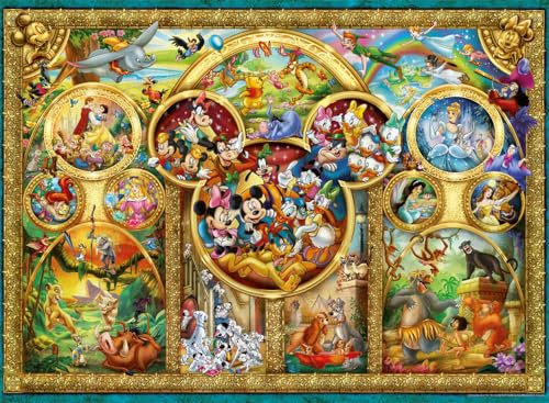 Ravensburger Disney Gifts - 500 Piece Jigsaw Puzzles for Adults and Kids Age 10 Years Up - Best Themes Edition