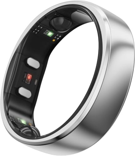 RingConn Gen 2 Smart Ring, weltweit erstes Schlafapnoe-Monitoring, Keine App-Abonnement, 12 Tage Akkulaufzeit, Stress-/Herzfrequenz-/Frauen-Gesundheits-Tracker, kompatibel mit Android und iOS