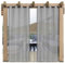 Outdoor Vorhang Wetterfest Transparent mit Obere Ösen, Wasserdicht Outdoorvorhänge Außenvorhang für Balkon Terrasse Garten Pergola Pavillon Sichtschutz,2 Stück (W52 x L108(132*274cm),Hellgrau)