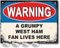 West Ham Gifts for Men – or Boys Funny The Hammers Football Grumpy West Ham Fan Lives Here Metallschild für Väter FC Man Cave oder Home Bar Schilder