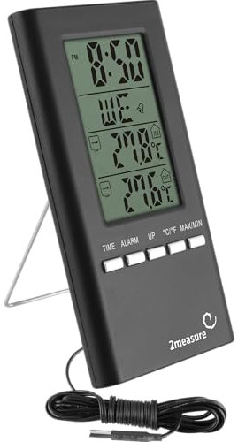 BROWIN® Elektronische Wetterstation mit Sensor – Präzise Innen- und Außentemperaturanzeige, digitale Wetterprognose in stilvollem Schwarz