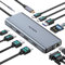 USB C Docking Station Dual Monitor,Laptop Docking Station 3 Monitors,MOKiN 12 in1 USB C Dock Hub Multiport Adapter with 4K HDMI+DisplayPort+VGA,100W PD,4 USB Ports,Ethernet,SD,Audio for Dell/HP/Lenovo