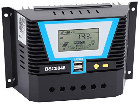 LUNWJJIP Contrôleur Solaire for diverses Batteries BSC8048 80A 12V/24V/36V/48V Contrôle de Charge