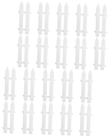 YARNOW 1 Set Recinto Di Natale Bordo Del Recinto Del Giardino Luci Dell'albero All'aperto Recinto Dell'albero Di Natale Per I Di Natale Bordo Aiuole Bianca Plastica 20 Pezzi