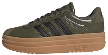 adidas Damen VL Court Bold Shoes, Olive strata/core Black/Gum 3, 36 2/3 EU