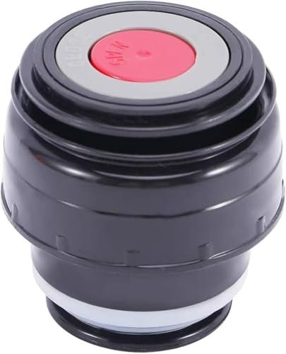 1Pc Vacuum Flask Lid Cover 4.5cm Outdoor Travel Cup Vacuum Flask Lid Portable Universal Travel Mug Accessories (4.5cm,Black red)