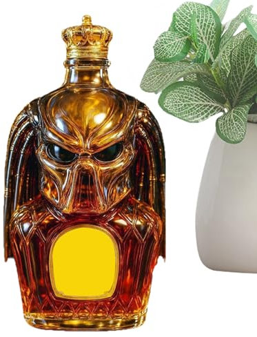 Sghtil Botella de licor de - Jarra de de 300 ml - Cierre hermético 3D Diseño Vacío para Vino Bebidas Bodega Casa Presentación comercial