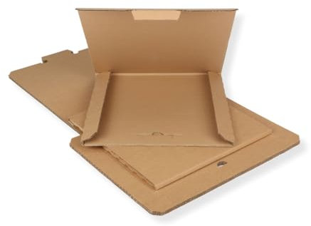5 St. Deluxe Versandkartons für eine LP Schallplatte 325x325x4 mm Kartonage für Vinyl LP Maxi 12 Zoll extra stark