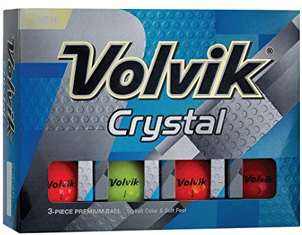 Volvik Crystal Golfbälle, Mehrfarbig (EIN Dutzend)