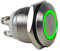 laser-diele Edelstahl Drucktaster 19 mm mit Beleuchtung Taster Klingelknopf Hupenknopf Klingeltaster 4 Schraubkontakte IP65 IK10 6V 12V 24V