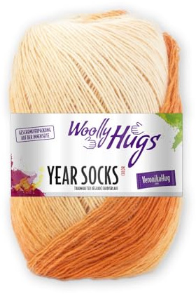 Woolly Hugs Year Socks Fb. 09 SEP, 100g Sockenwolle mit dezentem Degradé Farbverlauf