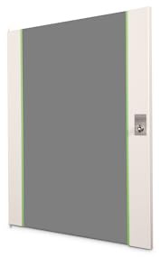DIGITUS Glas-Ersatztür für Unique Netzwerkschrank – 16 HE – passend für DN-19 16-U, DN-19 16U-6/6, DN-19 16-U-3 – mit Schloss und Schlüssel – Sicherheitsglas – Grau