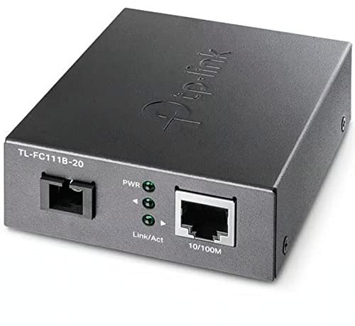 TP-Link MC112CS Dia/Transceiver-Konverter – 2 Ports – 1 x D-Eimer (RJ-45) – 1 x SC – 10/100Base-TX, 100Base-FX – 20 km – extern