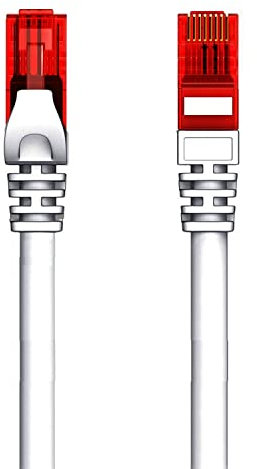 Welly Enjoy wy40170 Câble de réseau Patch Cat.6 U/UTP Ethernet Gigabit LAN RJ45, longueur 20 m, PVC, cu, aWG 26/7, Gris