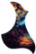 B Baosity Universal Pickguard für Akustikgitarre/Konzertgitarre/Westerngitarre/Folk Gitarren usw