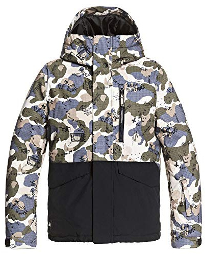 Quiksilver Mission Block-Veste de Snow pour Garçon 8-16 Ski, Iron gate Wichita, FR : L (Taille Fabricant : L/14)