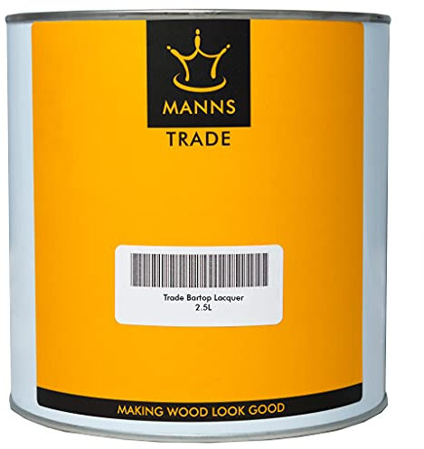 Manns Trade Bar Top Lacquer 1L - Gloss - An Extremely Durable, Solvent-Based Polyurethane Lacquer, Ideal For Bar And Table Tops