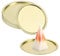 10 Pcs Metal Pillar Candle Holder - Decorative Candle Tray & Stand for Incense, Spa, Wedding, Home, Party