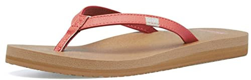 Sanuk Damen Yoga Joy Flipflop, Burnt Coral, 40 EU