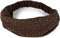 styleBREAKER Damen Haarband mit Strass und Gummizug, Stirnband, Headband, Haarschmuck 04026016, Farbe:Dunkelbraun