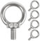 Leryati Lot de 5 boulons à œil ronds M3 en acier inoxydable 304 pour fixer des ornements suspendus, des pots de fleurs, des supports de balançoire, etc.