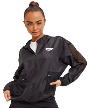 Nike Abbigliamento sportivo ICON CLASH GIACCA DONNA oversize taglia M nero, Giacca da Donna, Giubbotto, Nero , M