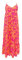 LOSAN PDA Robe Longue en Viscose Fantaisie Floral, Rose/orange, M